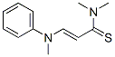 2-Propenethioamide,  N,N-dimethyl-3-(methylphenylamino)- Struktur