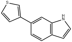 6-THIOPHEN-3-YL-1H-INDOLE Struktur