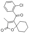 1-Oxaspiro(4.5)dec-3-en-2-one, 4-(2-chlorobenzoyl)-3-methyl- Struktur