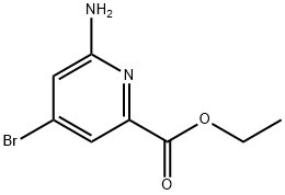 ethyl 6-aMino-4-broMopicolinate Struktur