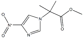 1H-Imidazole-1-acetic acid, α,α-dimethyl-4-nitro-, methyl ester Struktur