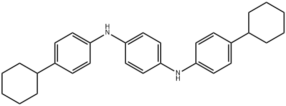 N,N'-bis(4-cyclohexylphenyl)benzene-1,4-diamine  Struktur