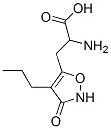 5-Isoxazolepropanoic  acid,  -alpha--amino-2,3-dihydro-3-oxo-4-propyl- Struktur