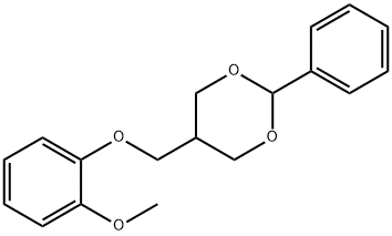 5-((2-METHOXYPHENOXY)METHYL)-2-PHENYL-1,3-DIOXANE Struktur