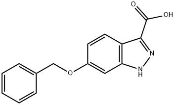 6-Benzyloxy-1H-indazole-3-carboxylic acid Struktur