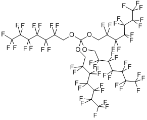 TETRAKIS(2,2,3,3,4,4,5,5,6,6,7,7-DODECAFLUOROHEPTYL)ORTHOCARBONATE Struktur