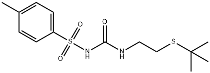 [({[2-(tert-butylsulfanyl)ethyl]amino}carbonyl)amino](4-methylphenyl)dioxo-lambda~6~-sulfane Struktur