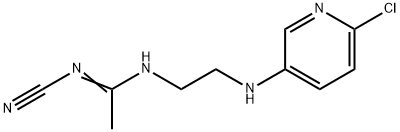 N-{2-[(6-chloro-3-pyridinyl)amino]ethyl}-N'-cyanoethanimidamide Struktur