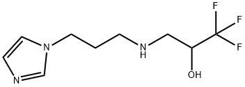 1,1,1-trifluoro-3-{[3-(1H-imidazol-1-yl)propyl]amino}-2-propanol Struktur