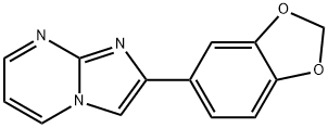 2-BENZO[1,3]DIOXOL-5-YL-IMIDAZO[1,2-A]PYRIMIDINE Struktur