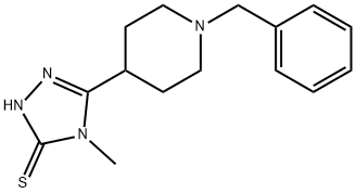 5-(1-BENZYLPIPERIDIN-4-YL)-4-METHYL-4H-1,2,4-TRIAZOLE-3-THIOL Struktur