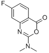 2-(dimethylamino)-7-fluoro-4H-3,1-benzoxazin-4-one Struktur