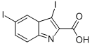 3,5-DIIODO-3AH-INDOLE-2-CARBOXYLIC ACID Struktur