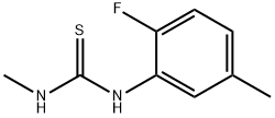 N-(2-fluoro-5-methylphenyl)-N'-methylthiourea Struktur