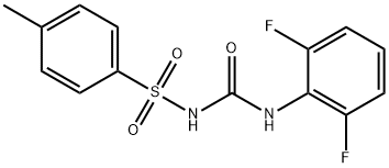 {[(2,6-difluoroanilino)carbonyl]amino}(4-methylphenyl)dioxo-lambda~6~-sulfane Struktur