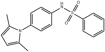 N-[4-(2,5-dimethyl-1H-pyrrol-1-yl)phenyl]benzenesulfonamide Struktur