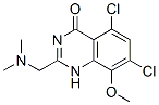 4(1H)-Quinazolinone,  5,7-dichloro-2-[(dimethylamino)methyl]-8-methoxy-  (9CI) Struktur