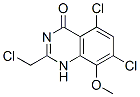 4(1H)-Quinazolinone,  5,7-dichloro-2-(chloromethyl)-8-methoxy-  (9CI) Struktur