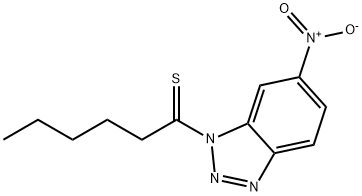 1-(6-Nitrobenzotriazol-1-yl)hexane-1-thione Struktur