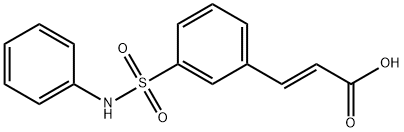 2-Propenoic acid, 3-[3-[(phenylaMino)sulfonyl]phenyl]-, (2E)- Struktur