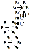 triammonium hexabromoiridate  Struktur