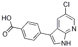 Benzoic acid, 4-(5-chloro-1H-pyrrolo[2,3-b]pyridin-3-yl)- Struktur