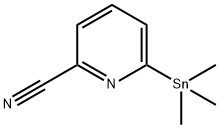 TRIMETHYL(6-CYANOPYRIDIN-2-YL)STANNANE Struktur