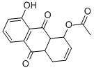 1-ACETOXY-8-HYDROXY-1,4,4A,9A-TETRAHYDROANTHRAQUINONE Struktur