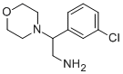 2-(3-chlorophenyl)-2-morpholin-4-ylethanamine Struktur