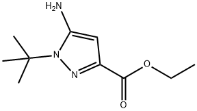 ethyl 5-aMino-1-tert-butyl-1H-pyrazole-3-carboxylate Struktur