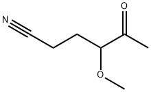 Hexanenitrile, 4-methoxy-5-oxo- (9CI) Struktur