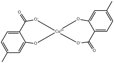 Bis-(4-methylsalicyl)cuprate Struktur