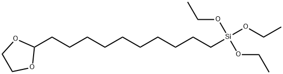 TRIETHOXYSILYLUNDECANAL, ETHYLENE GLYCOL ACETAL Struktur