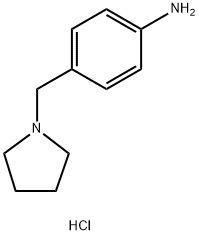 4-(1-PYRROLIDINYLMETHYL)-BENZENAMINE DIHYDROCHLORIDE Struktur