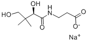 Sodium D-pantothenate Structure