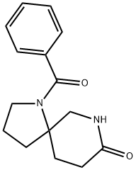 1,7-Diazaspiro[4.5]decan-8-one, 1-benzoyl- Struktur