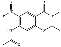 4-(AcetylaMino)-2-ethoxy-5-nitrobenzoic Acid Methyl Ester Struktur