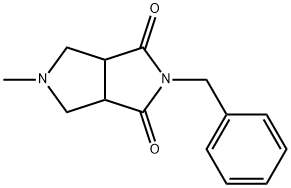 2-Benzyl-5-Methyltetrahydropyrrolo[3,4-c]pyrrole-1,3-dione Struktur