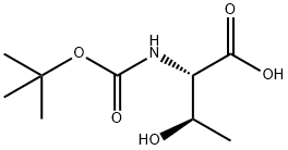 Threonine, N-[(1,1-dimethylethoxy)carbonyl]- (9CI) Struktur