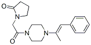 (N-(2-oxo-1-pyrrolidinyl)acetyl)-N'-(3-phenylprop-2-en-2-yl)piperazine Struktur