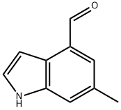 1H-Indole-4-carboxaldehyde, 6-Methyl- Struktur