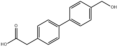 4'-(HYDROXYMETHYL)-BIPHENYL-4-ACETIC ACID Struktur