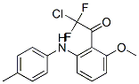 Ethanone,  2-chloro-2,2-difluoro-1-[2-methoxy-6-[(4-methylphenyl)amino]phenyl]- Struktur