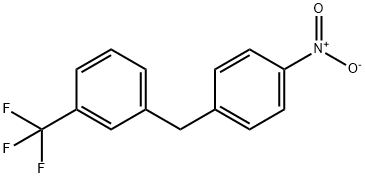 (4-Nitrophenyl)-(3-trifluoromethyl-phenyl)-methane Struktur