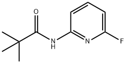 Propanamide, N-(6-fluoro-2-pyridinyl)-2,2-dimethyl- (9CI) Struktur