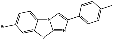 7-BROMO-2-(4-METHYLPHENYL)IMIDAZO[2,1-B]BENZOTHIAZOLE Struktur