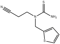 Thiourea,  N-(2-cyanoethyl)-N-(2-thienylmethyl)- Struktur