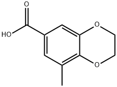 1,4-Benzodioxin-6-carboxylic  acid,  2,3-dihydro-8-methyl- Struktur