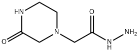 1-Piperazineaceticacid,3-oxo-,hydrazide(9CI) Struktur