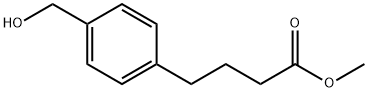 Benzenebutanoic acid, 4-(hydroxyMethyl)-, Methyl ester Struktur